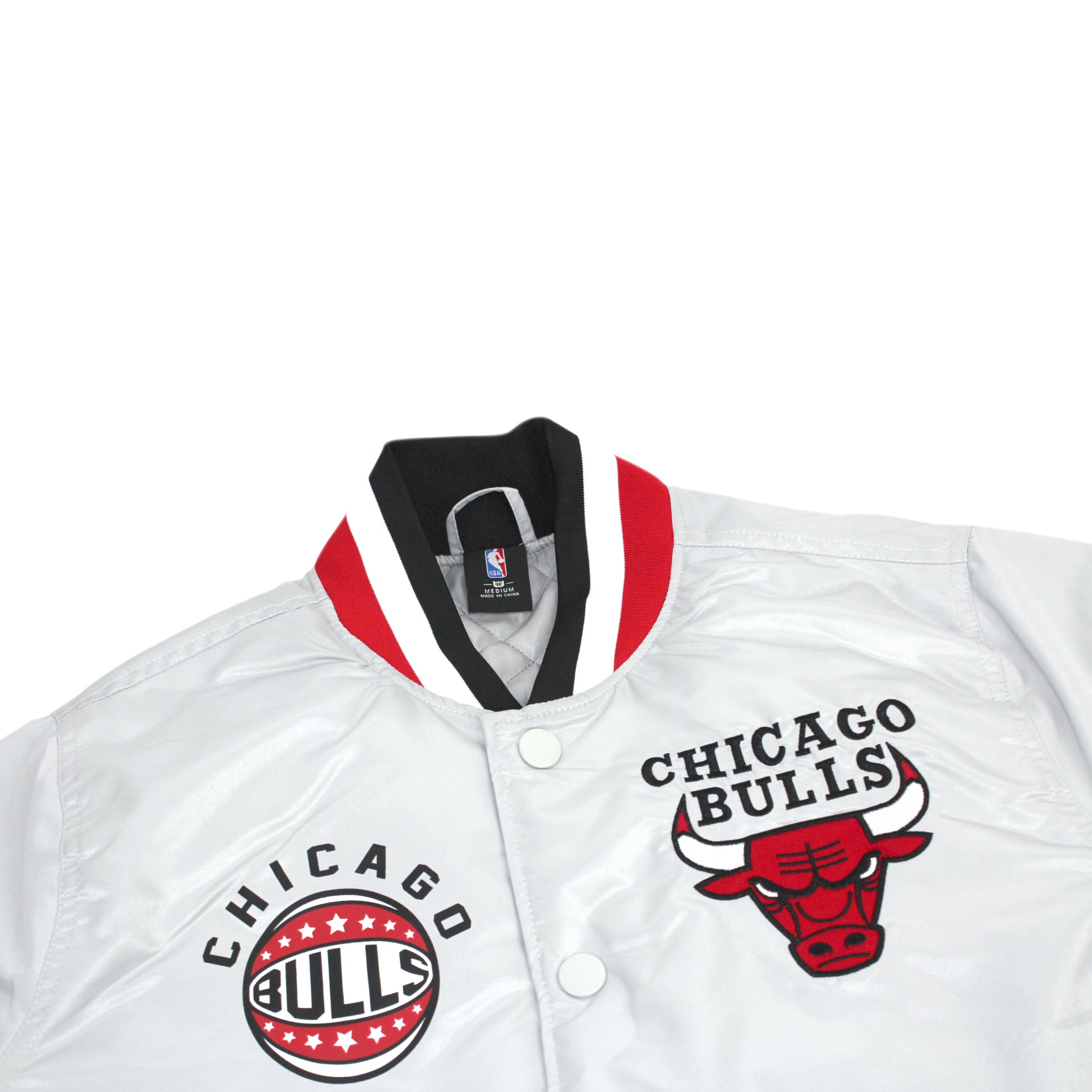 NBA Team Logo Chicago Bulls Varsity Jacket - Red - XS