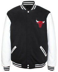 Men's Chicago Bulls Full Snap Bomber Jacket – DSTNY LA